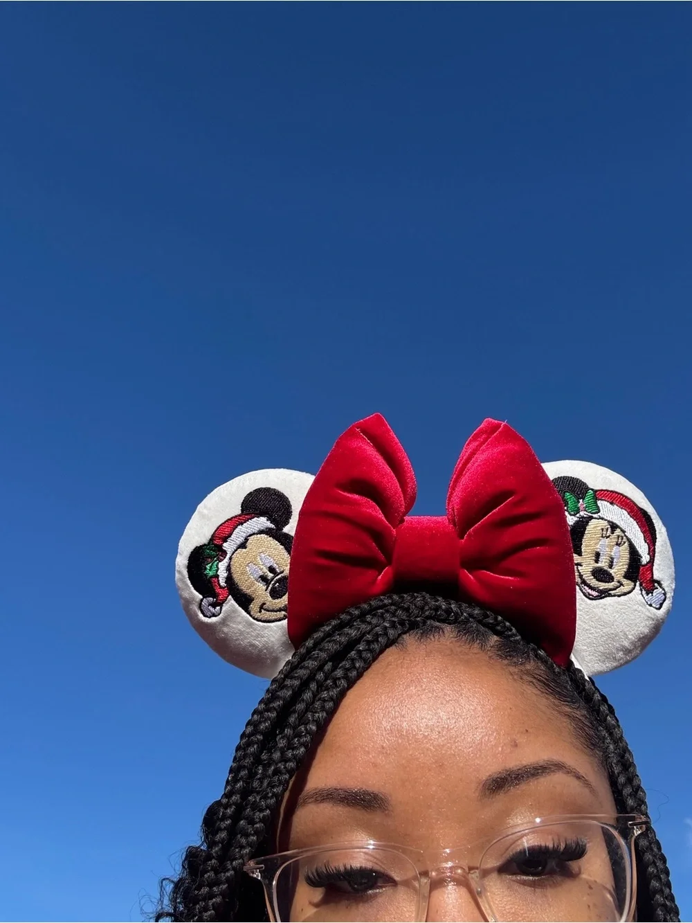 Disney Red Bow Minnie Holiday Ear Headband